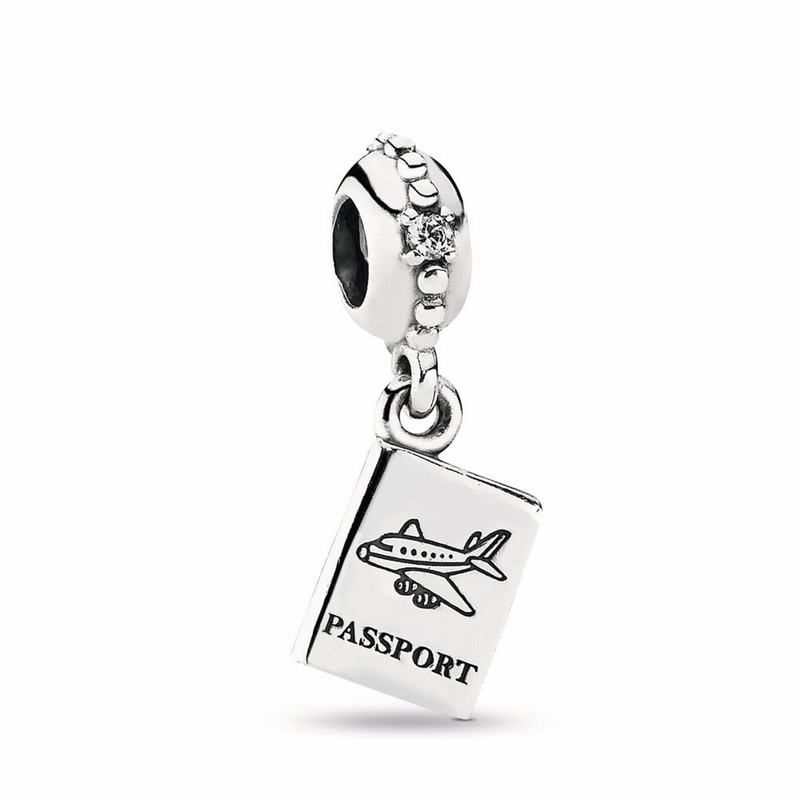 Pandora Adventure Awaits Dangle Charm Ireland - Sterling Silver/Cubic Zirconia - 270516VMC